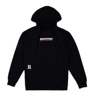 iLusso Men's Black Hoodie