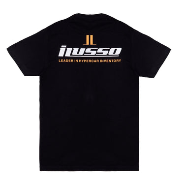 iLusso Men's Black Regular Fit T-Shirt