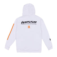 iLusso Men's White Hoodie