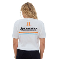 iLusso Women's White Regular Fit T-Shirt
