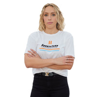 iLusso Women's White Regular Fit T-Shirt