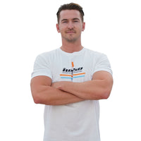 iLusso Men's White Regular Fit T-Shirt