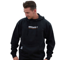 iLusso Men's Black Hoodie