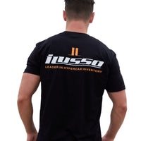 iLusso Men's Black Regular Fit T-Shirt