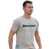 iLusso Men's Gray Regular Fit T-Shirt